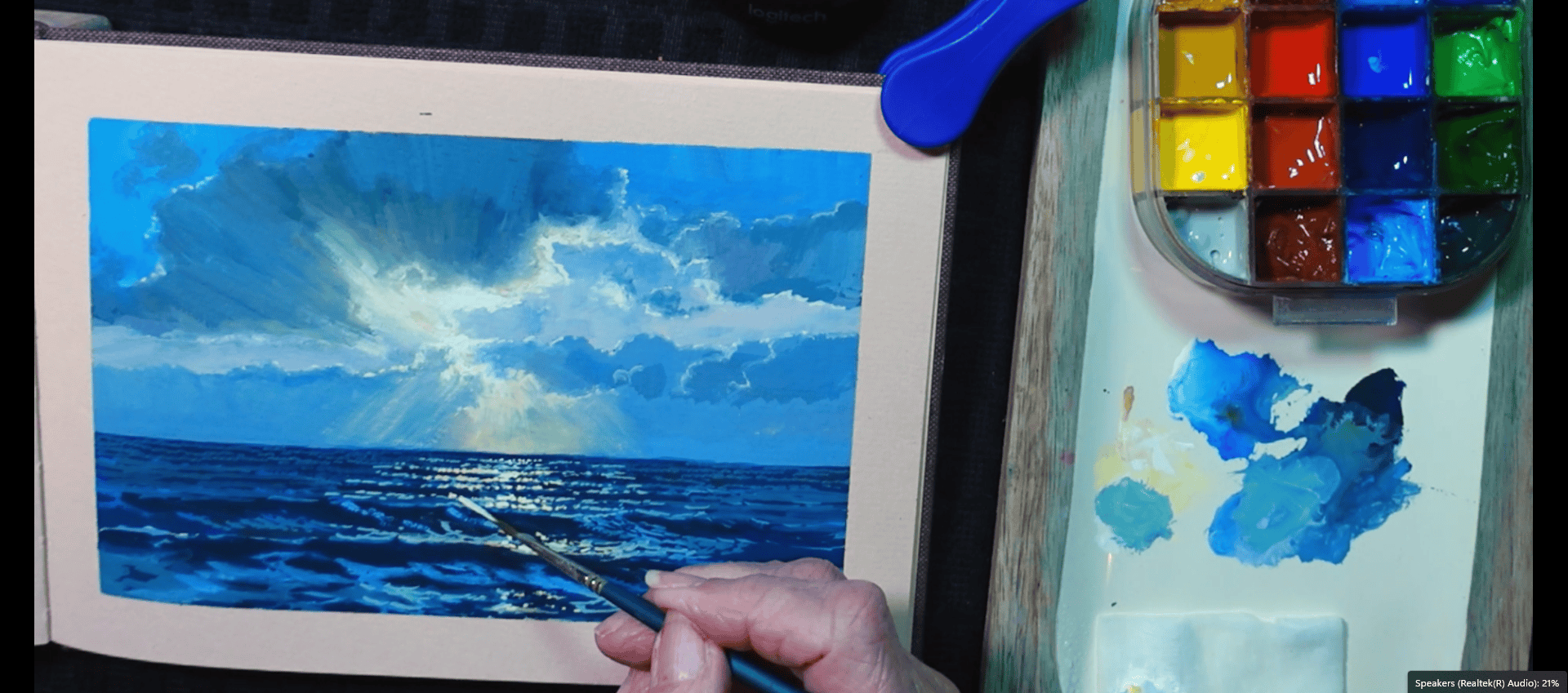 Sky in progress